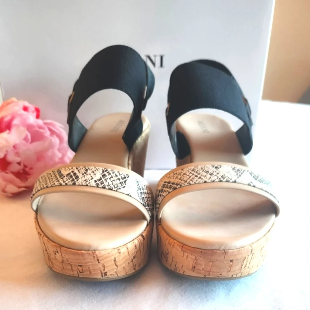 🏷️Alfani Women's Maybell Platform Wedge Sandals Size 9.5M NIB - Picture 7 of 10